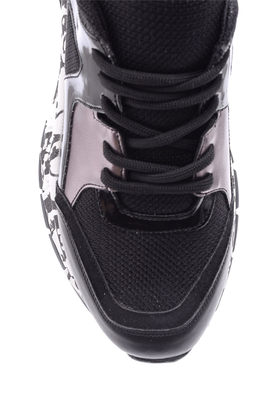 Women's High-Sole Patterned Sneaker