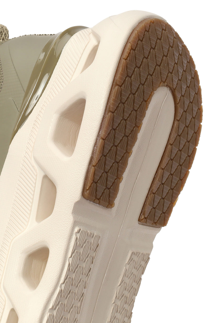 Derimod Zero Male Khaki Thick-Soled Lace-Up Fabric Sneakers