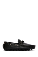 Men's Black Leather Comfort Loafer | Derimod