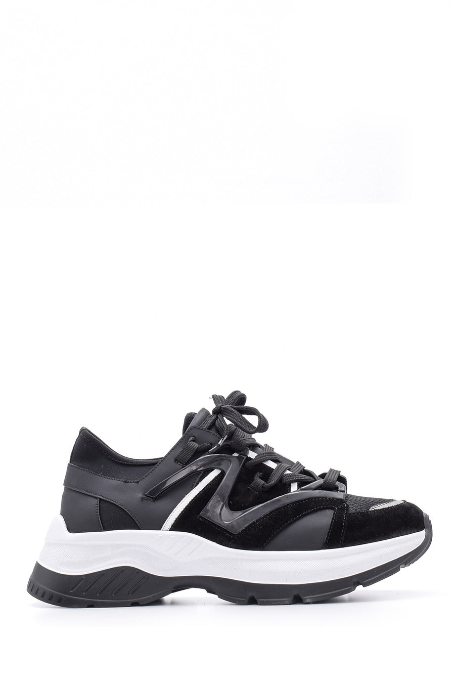Erkek Süet Detaylı Deri Sneaker 19WFD313014 | Derimod