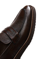 Erkek Kahverengi Deri Casual Loafer | Derimod