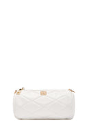 Women's White Long Strap Quilted Crossbody Bag | Derimod