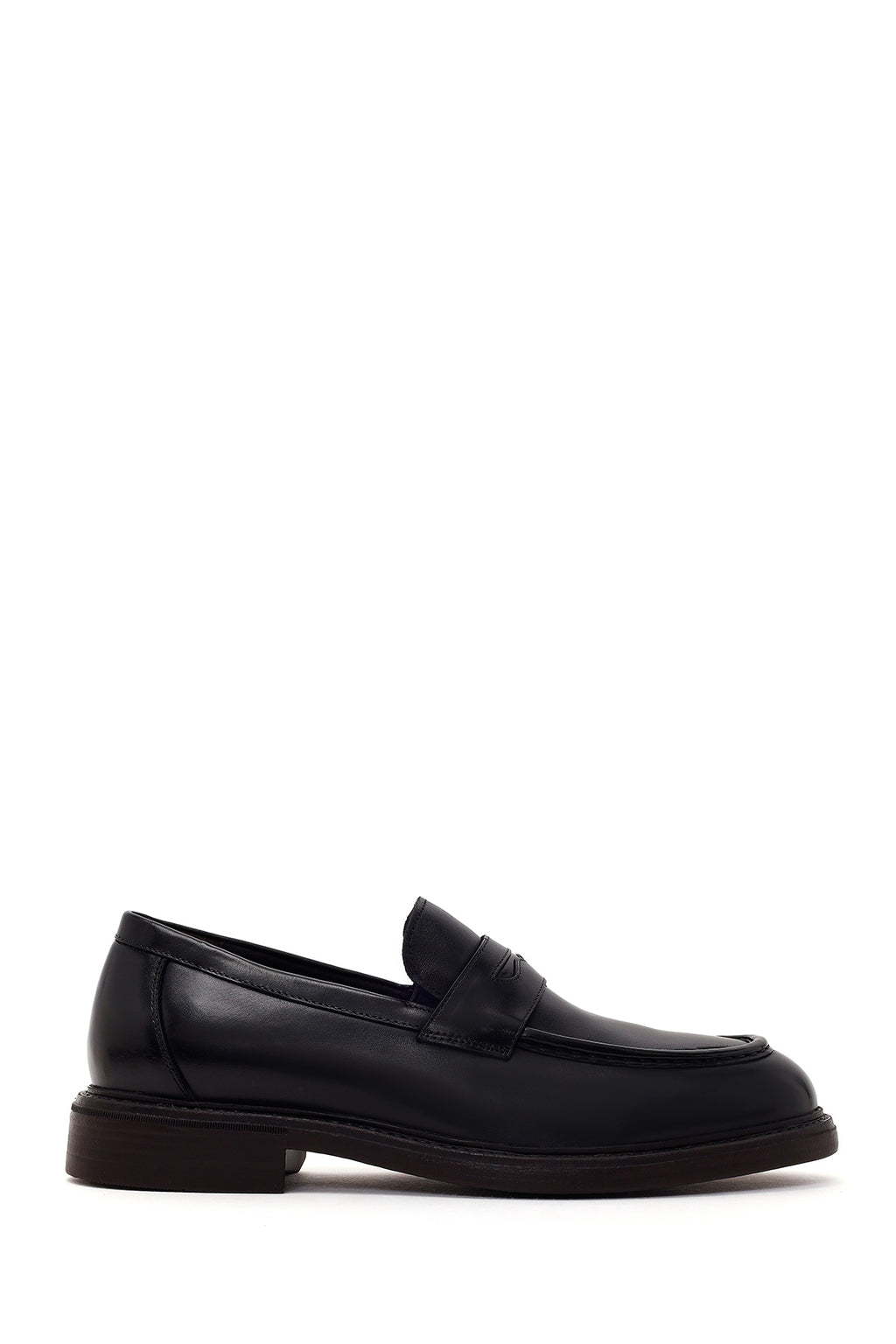 Derimod Black Erkek Siyah Deri Casual Loafer