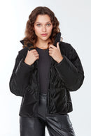 Copenhagen Women's Black Softwear Coat | Derimod