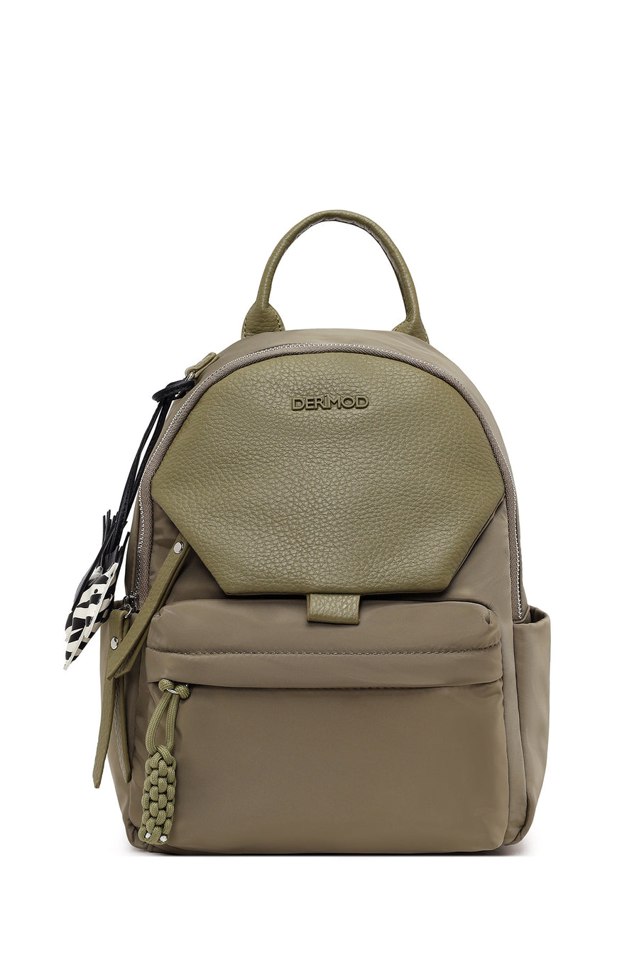 Women's Khaki Fabric Backpack