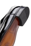 Men's Black Laced Patent Leather Classic Shoes | Derimod