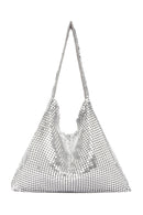 Women's Silver Metal Patterned Shoulder Bag | Derimod