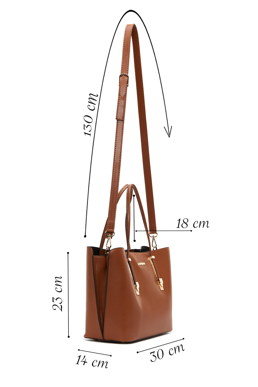 Women's Tan Classic Shoulder Bag