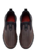 Men's Brown Leather Comfort Loafer | Derimod