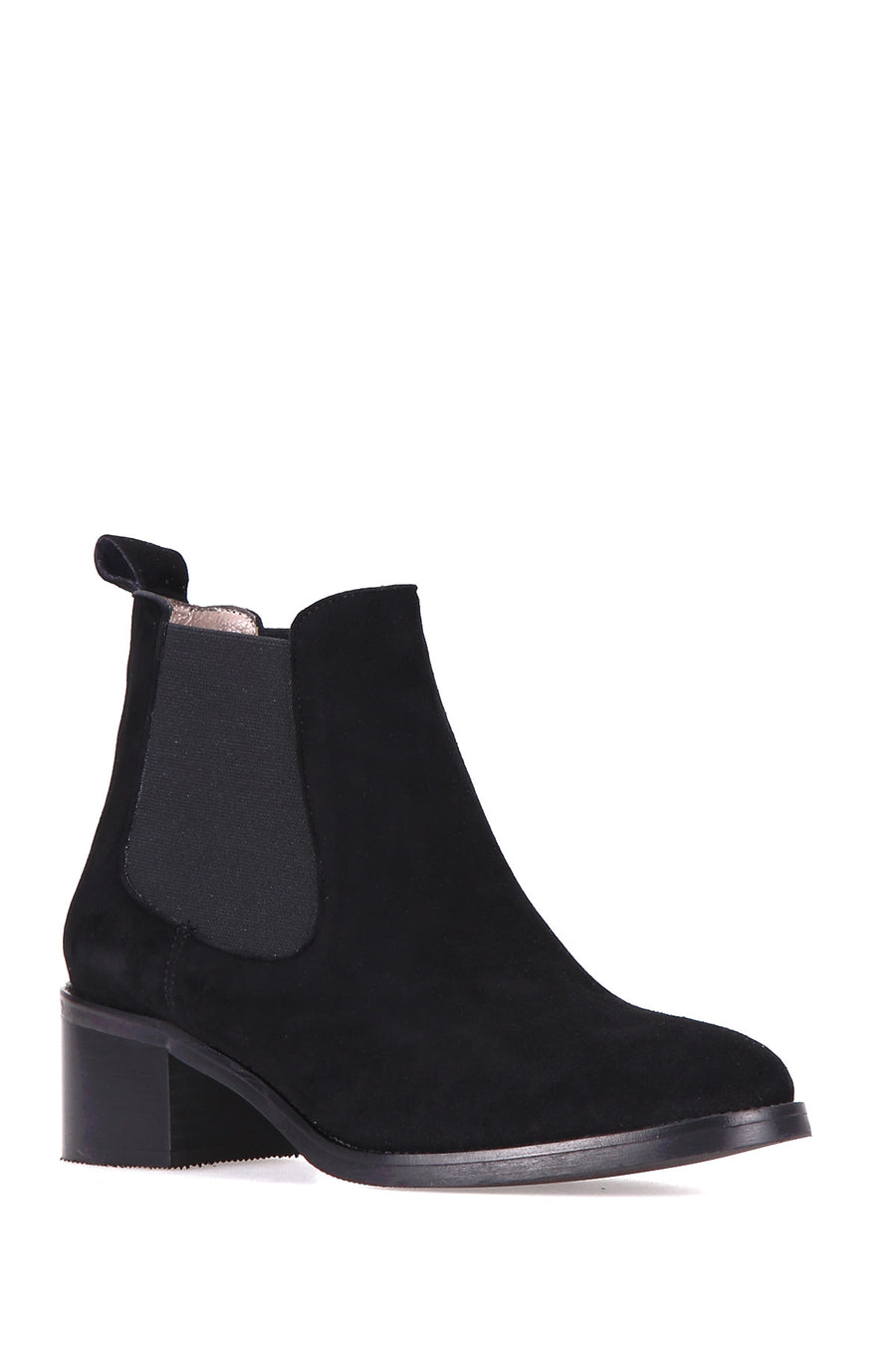 Kadın Süet Topuklu Deri Bot