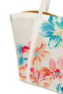 Woman Cream Printed Shoulder Bag | Derimod