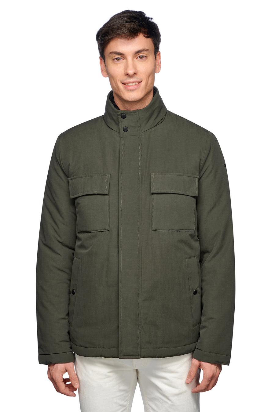 Geox Men's Green Rieti Zippered Jacket