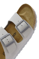 Birkenstock Men's Beige Arizona Bf Double Buckle Slippers | Derimod