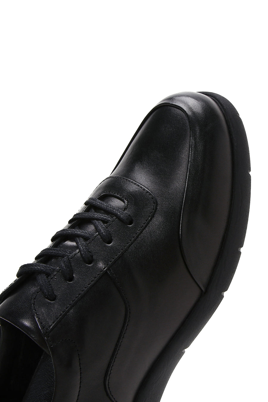 Men's Black Leather Sneaker