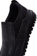 Men's Black Leather Casual Loafer | Derimod