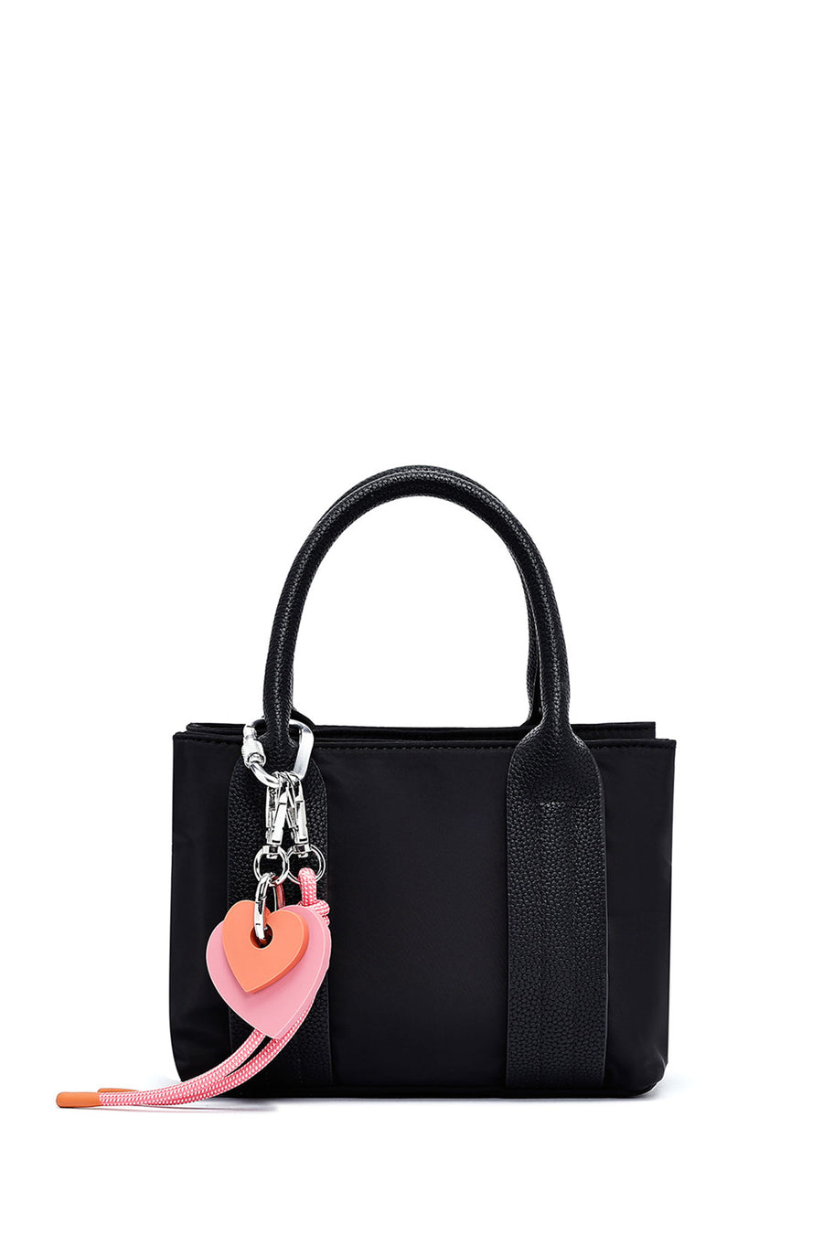 Women's Black Long Strap Accessory Fabric Handbag