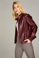 Norma Women's Leather Jacket | Derimod