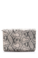 Women's Snakeskin Patterned Clutch Bag | Derimod