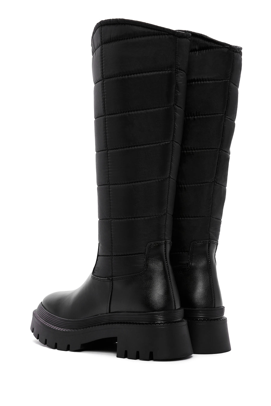 Women's Black Thick Soled Casual Boots