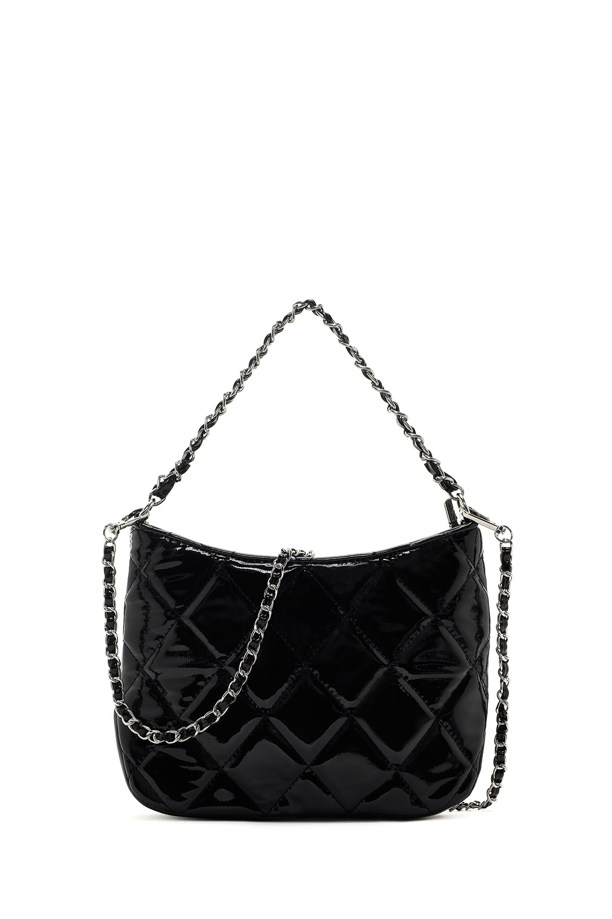 Women's Black Long Strap Quilted Handbag 23WBD2957KP | Derimod