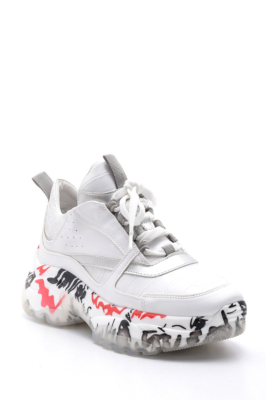 Kadın Şeffaf Taban Detaylı Sneaker