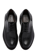 Men's Black Leather Thick Soled Casual Shoes | Derimod