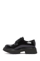 Women's Black Lace-Up Leather Oxford Shoes | Derimod