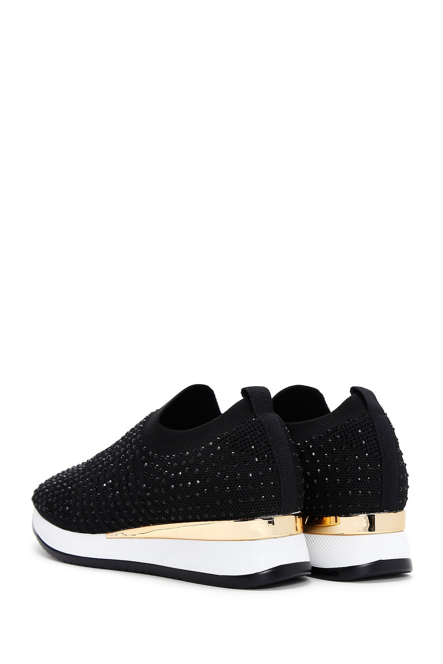 Derimod Zero Women's Black Thick Soled Stone Sneaker