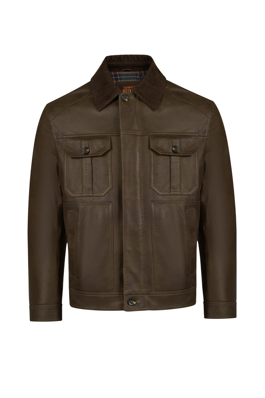 Explorer Male Green Suede Leather Jacket