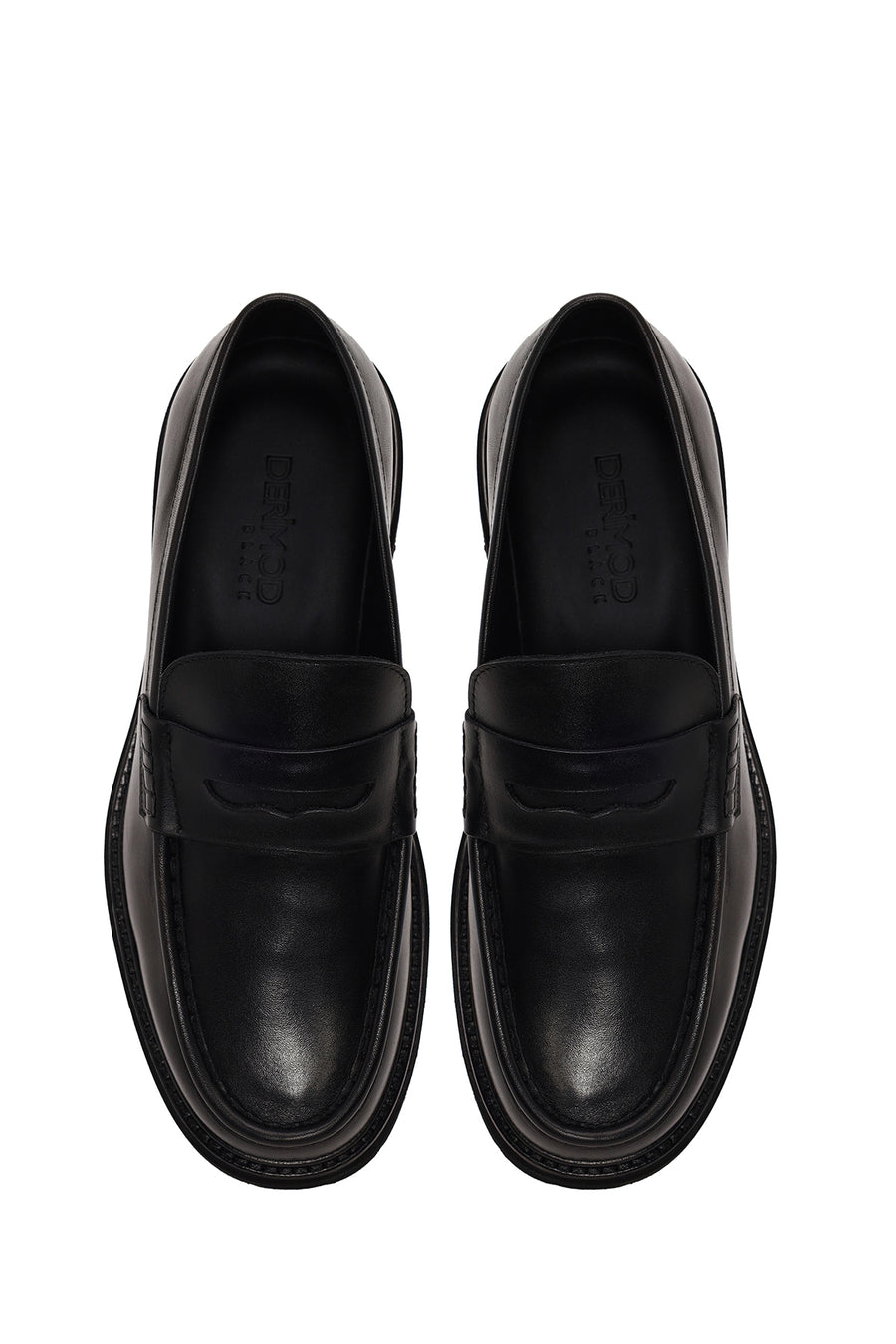 Male Black Leather Casual Loafer