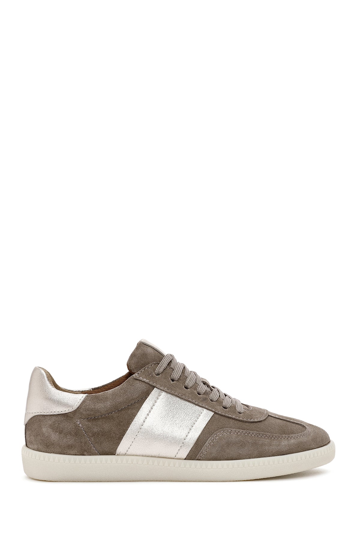 Women's Mink Lace-Up Suede Leather Sneakers 24WFD370914 | Derimod