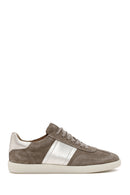 Women's Mink Lace-Up Suede Leather Sneakers | Derimod