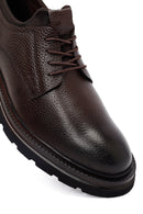 Male Brown Lace-up Leather Casual Shoes | Derimod