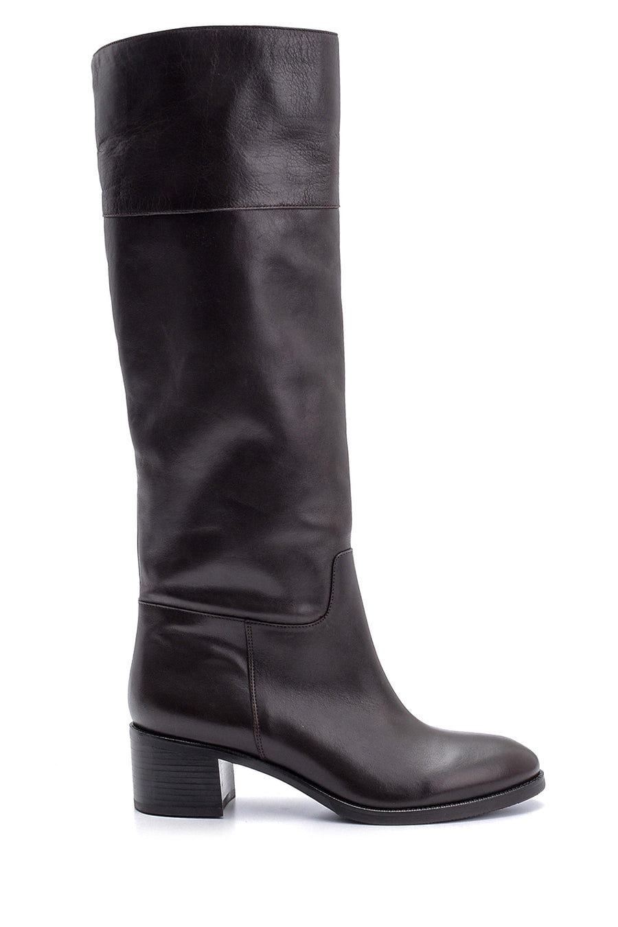 Women's Heeled Leather Boots 19WFD160918 | Derimod