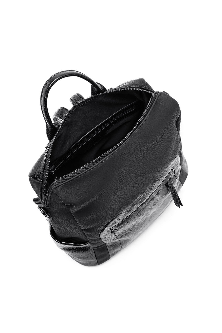 Women's Black Shoulder Strap Casual Backpack