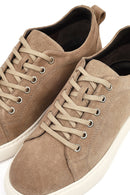 Erkek Vizon Bağcıklı Süet Deri Casual Sneaker | Derimod
