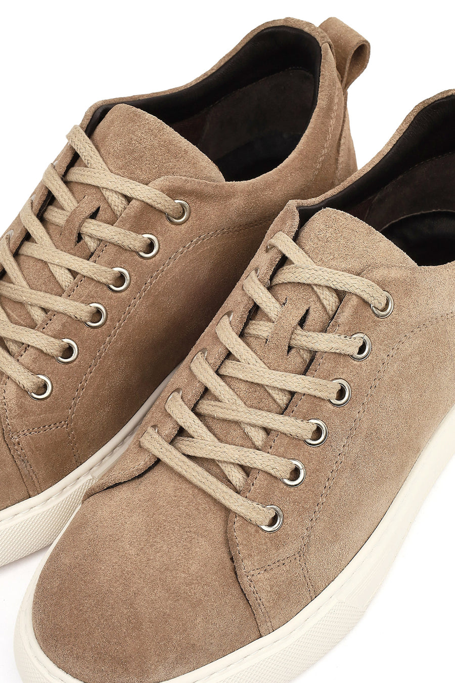Male Mink Lace-Up Suede Casual Sneaker