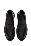 Men's Black Leather Casual Loafer | Derimod