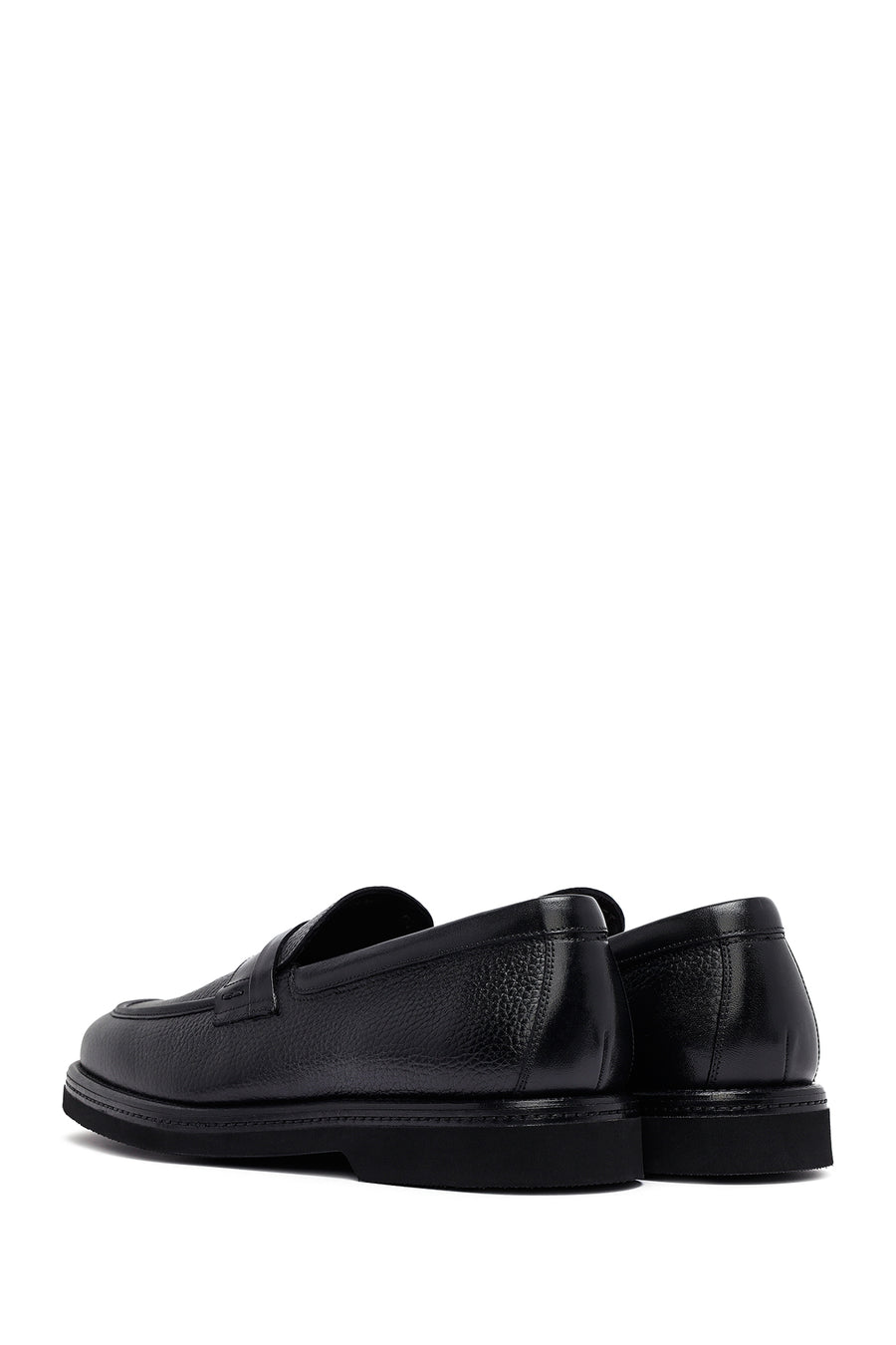 Erkek Siyah Deri Casual Loafer