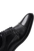 Men's Black Leather Classic Shoes | Derimod