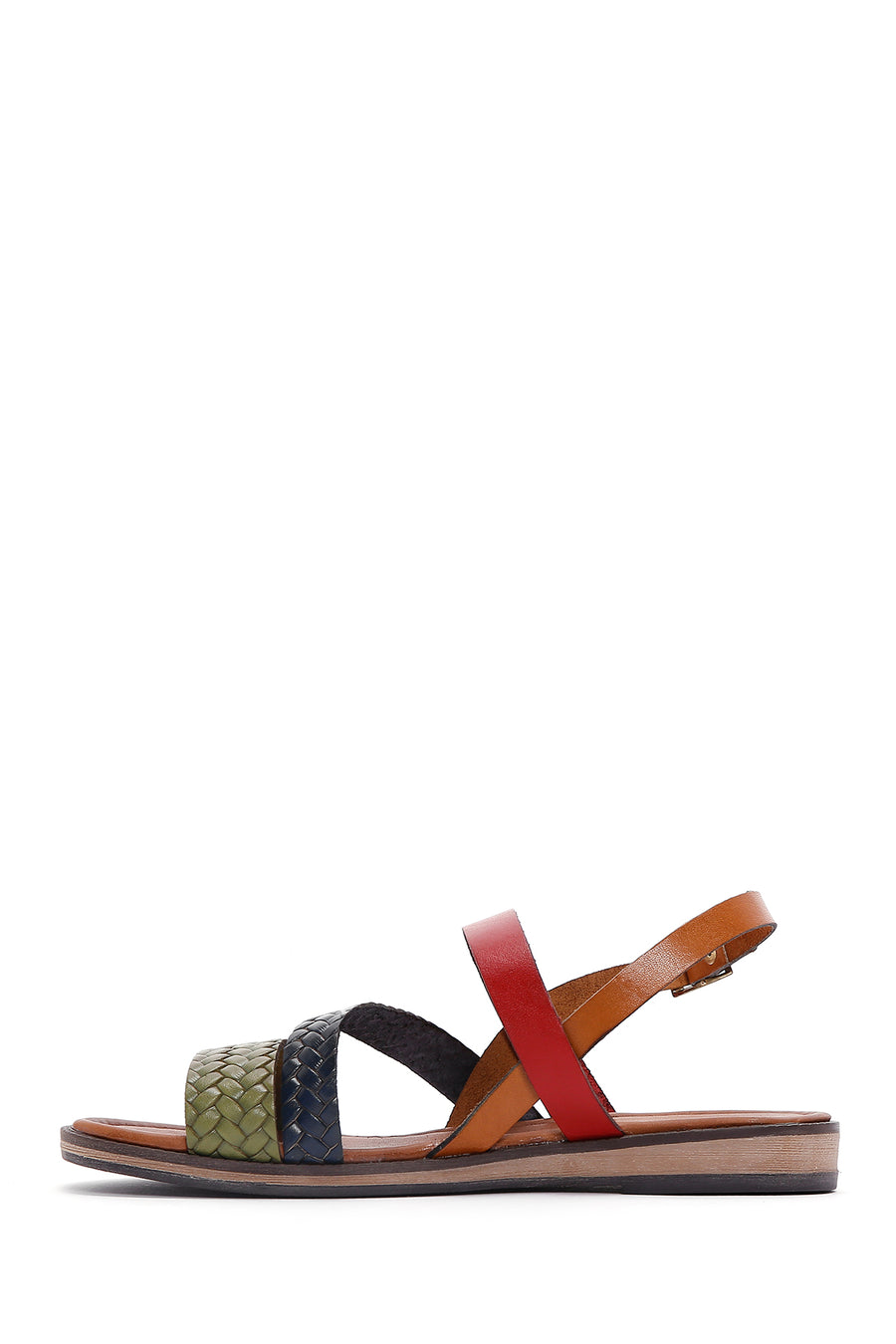 Women's Multicolored Leather Bodrum Sandals