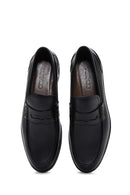 Men's Black Leather Classic Loafer | Derimod