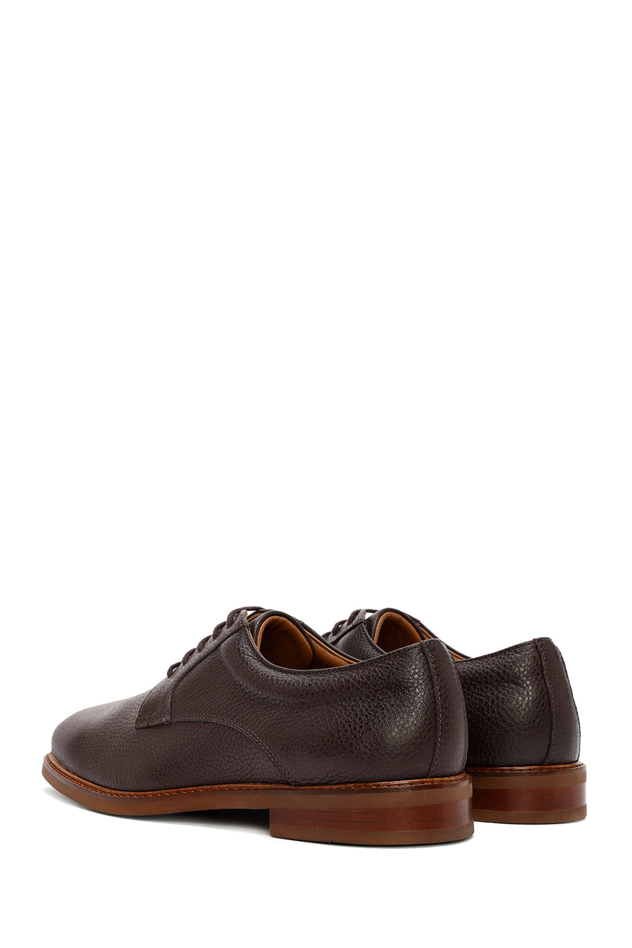 Men's Brown Laced Leather Classic Shoes