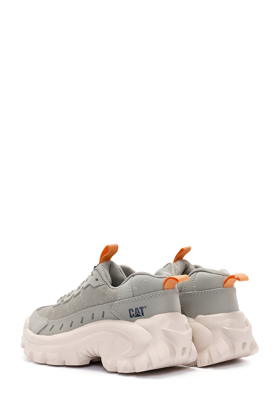 Caterpillar Women's Grey Intruder Essential Lace-Up Suede Leather Sneaker