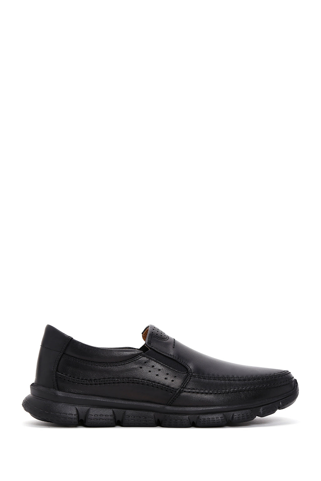 Erkek Siyah Deri Comfort Loafer