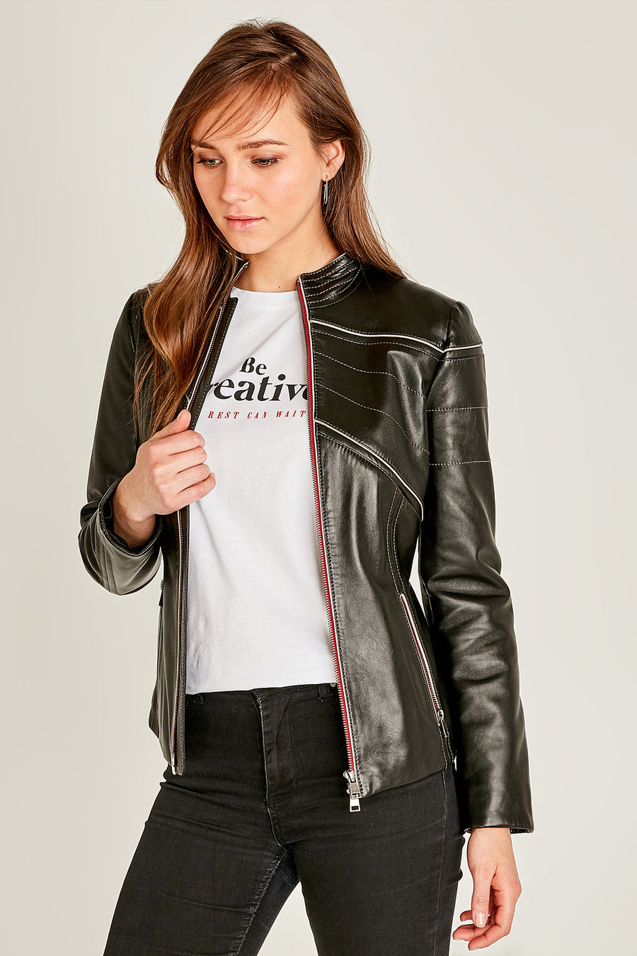 Jasmine Women's Leather Jacket