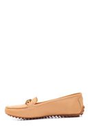 Kadın Camel Deri Loafer | Derimod