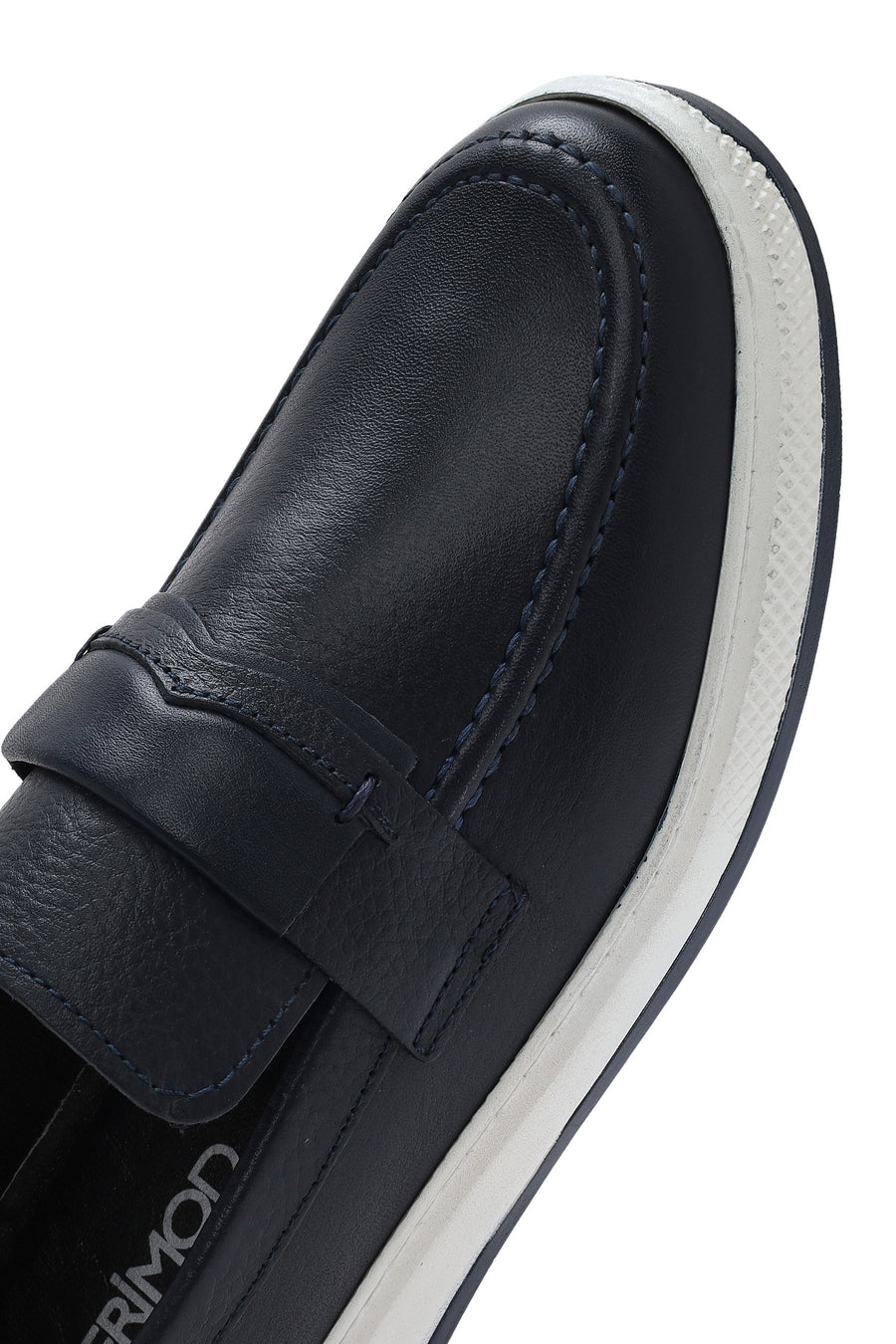 Erkek Lacivert Deri Loafer