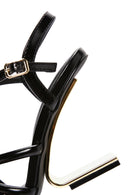 Women's Black Ankle Strap Heeled Sandals | Derimod