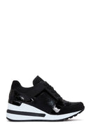 Women's Black Wedge Heeled Sneaker | Derimod